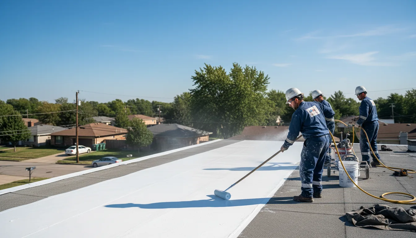 Commercial roof coating in Palmer, IA near me